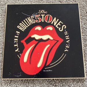 NWT Fairchild Paris Rolling Stones Tongue Hanging Plaque
